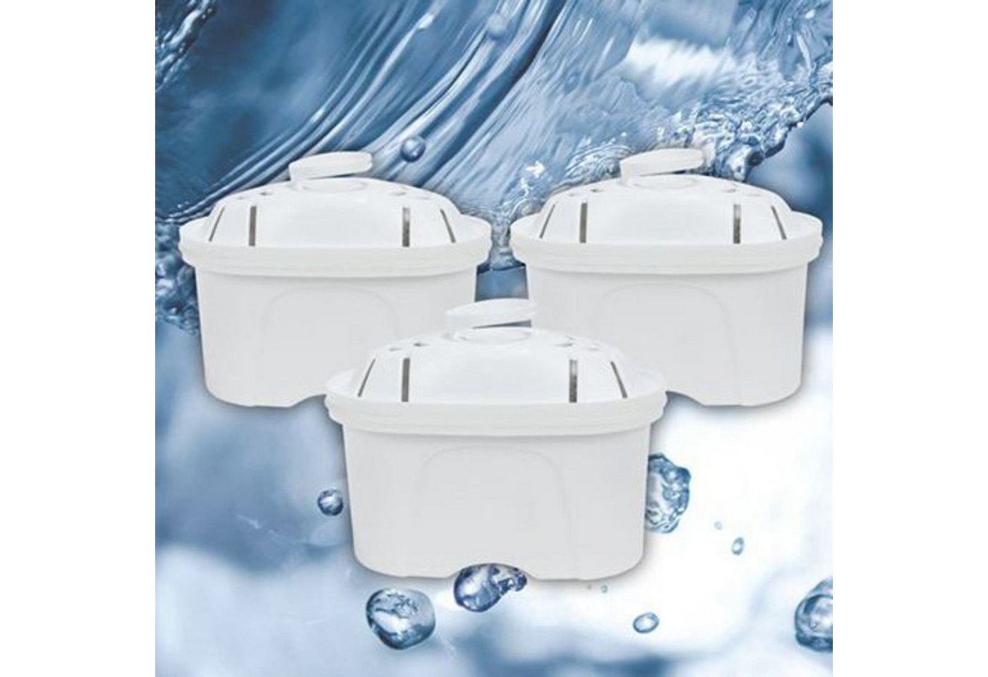 BURI Kanne Filterkartuschen für Wasser-Filterkanne 3er-Set Wasserfilter von BURI