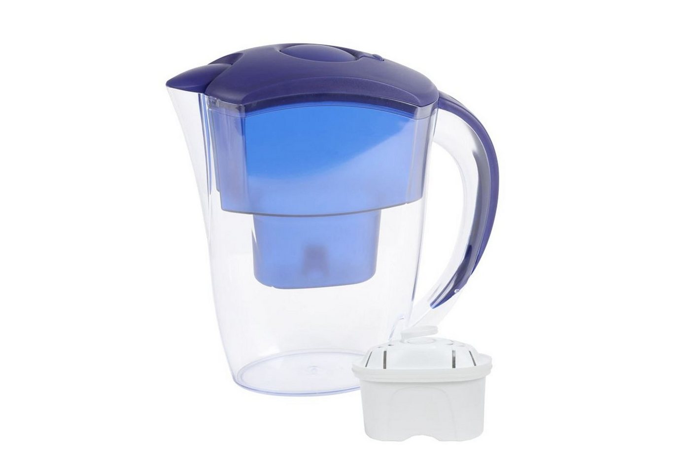 BURI Kanne Wasser-Filterkanne mit Filterkartusche 2,4L Wasserfilter Wasserkanne von BURI