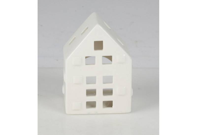 BURI Kerzenständer 8x Teelichthaus Weiß Keramik Windlicht Halter Kerzenständer Dekoration BURI Kerzenständer 8x Teelichthaus Weiß Keramik Windlicht Halter Kerzenständer Dekoration von BURI