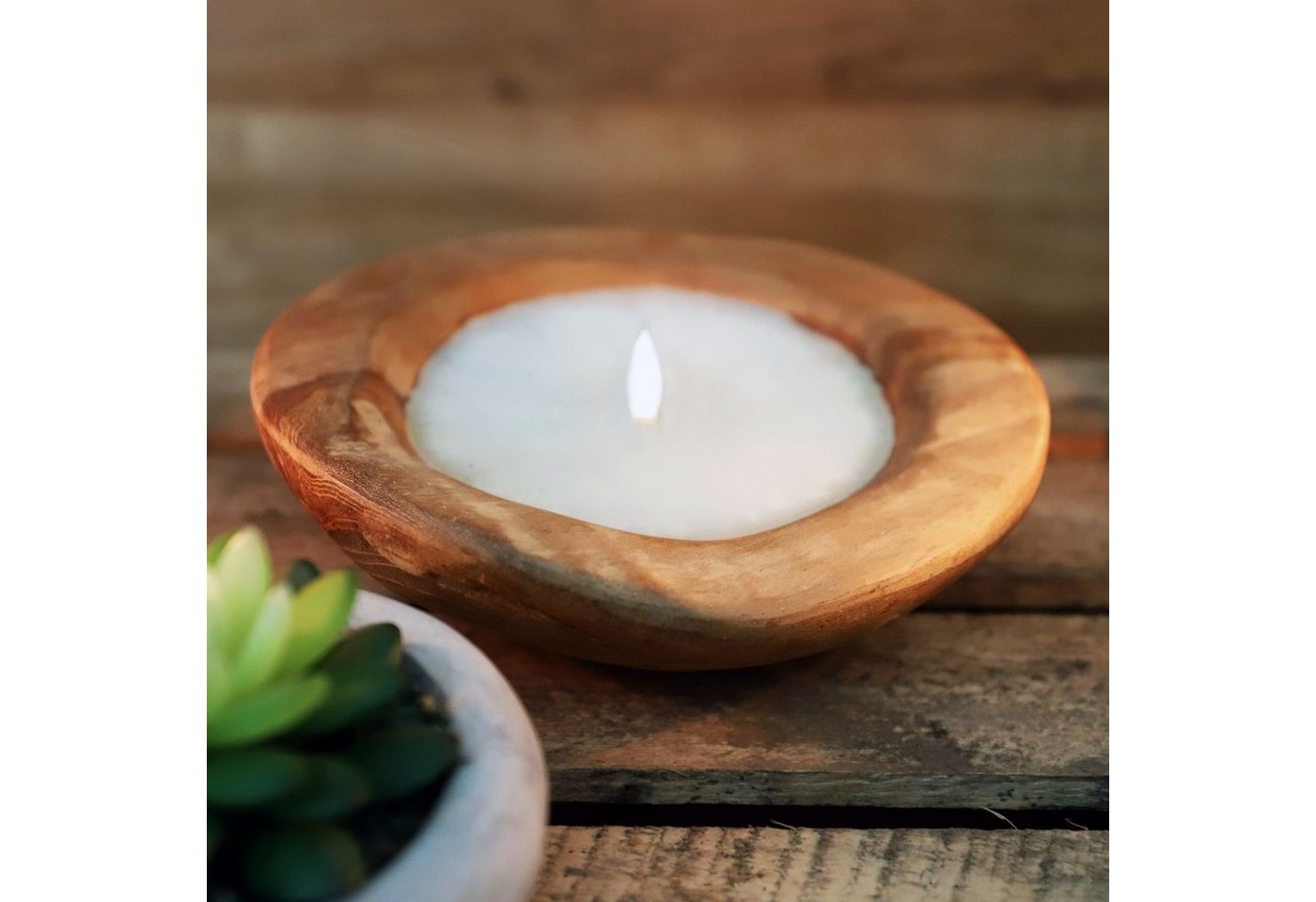 BURI Kerzenständer Design Windlicht Teakholz Kerzenschale 20cm Gartenlicht Terrassenlicht BURI Kerzenständer Design Windlicht Teakholz Kerzenschale 20cm Gartenlicht Terrassenlicht von BURI