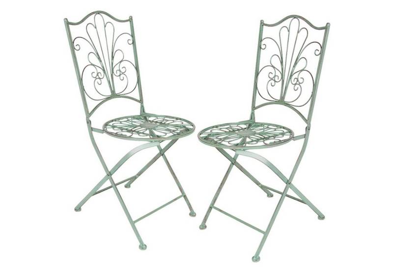BURI Klappstuhl Antike Metall Klappstühle 2er-Set Gartenstuhl Balkonstuhl Metallstuhl BURI Klappstuhl Antike Metall Klappstühle 2er-Set Gartenstuhl Balkonstuhl Metallstuhl von BURI