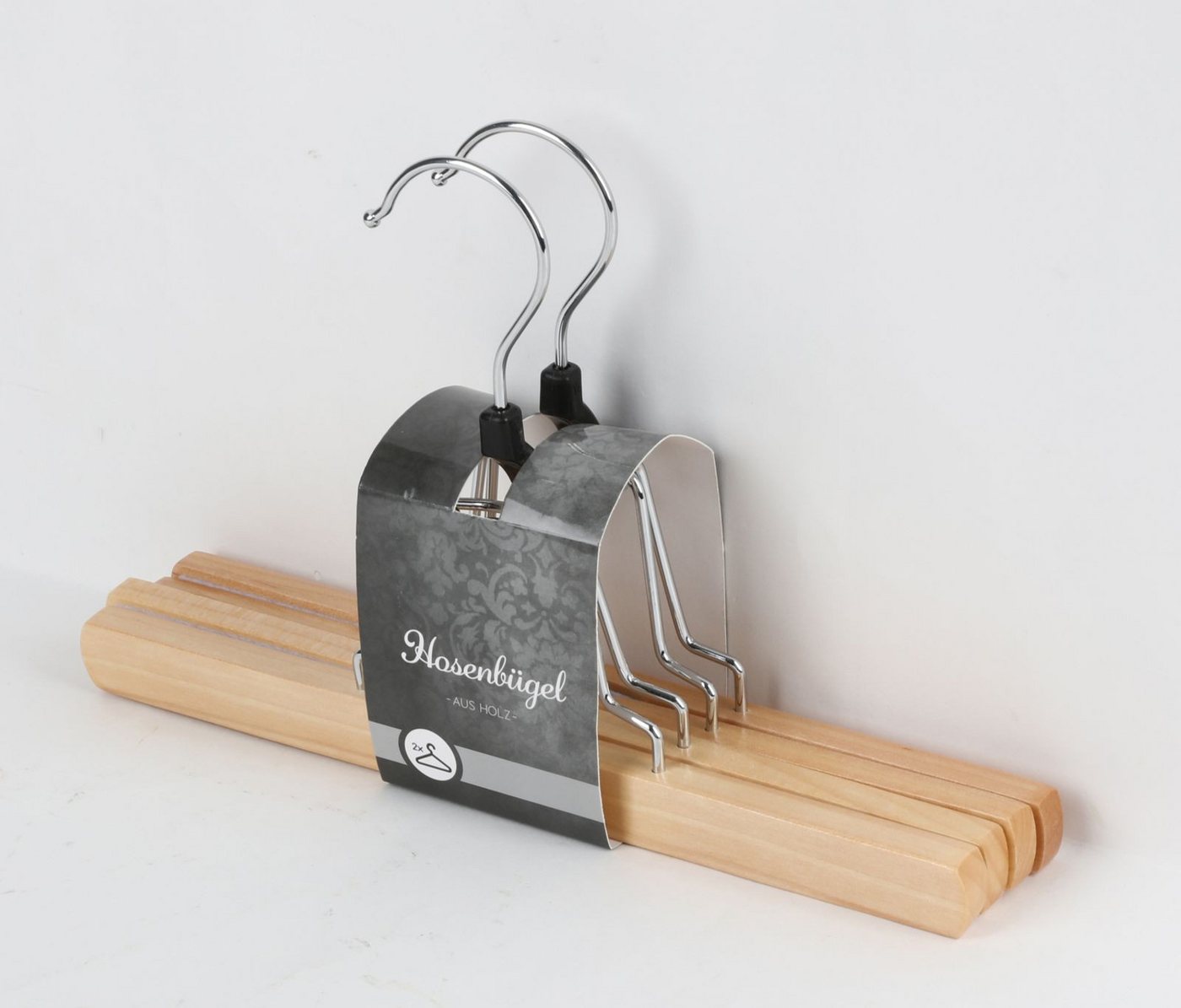 BURI Kleiderbügel 2er-Set Holz-Hosenbügel Kleiderbügel Röcke aufhängen Kleiderschrank BURI Kleiderbügel 2er-Set Holz-Hosenbügel Kleiderbügel Röcke aufhängen Kleiderschrank von BURI