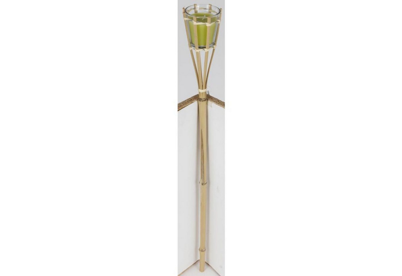 BURI Kugelleuchte Bambus Gartenfackel Glas Stab Windlicht Kerze Dekoration Erdspieß BURI Kugelleuchte Bambus Gartenfackel Glas Stab Windlicht Kerze Dekoration Erdspieß von BURI