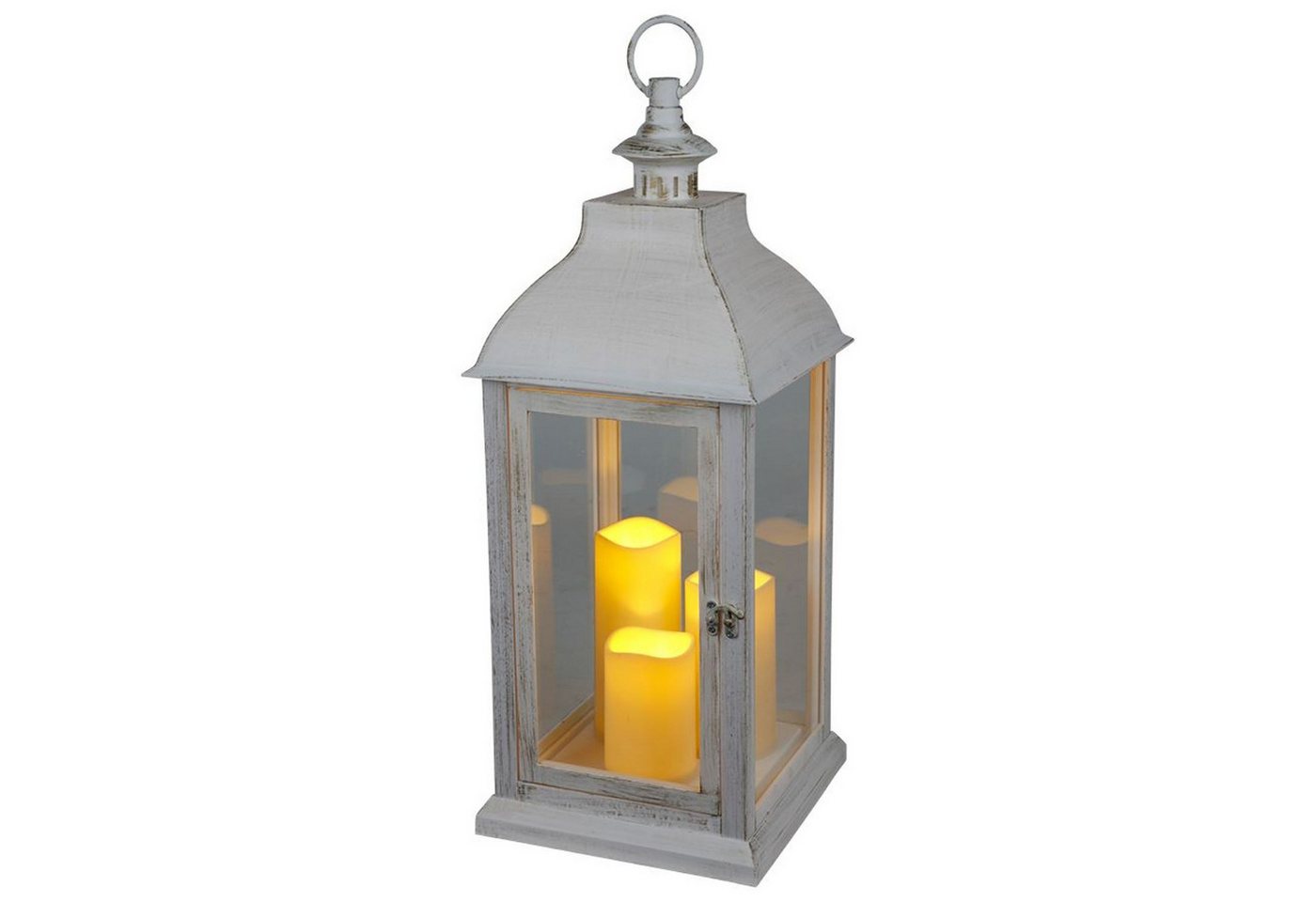 BURI Kugelleuchte Laterne mit Flackereffekt LED-Kerzen Windlicht Timer BURI Kugelleuchte Laterne mit Flackereffekt LED-Kerzen Windlicht Timer von BURI