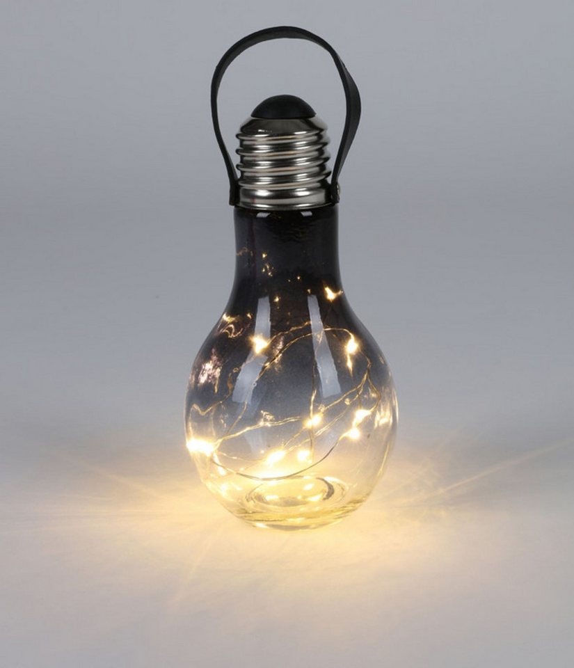 BURI LED Dekolicht LED Deko Glühbirne aus Glas Glühlampe Hängelampe Tischdeko Dekolampe von BURI
