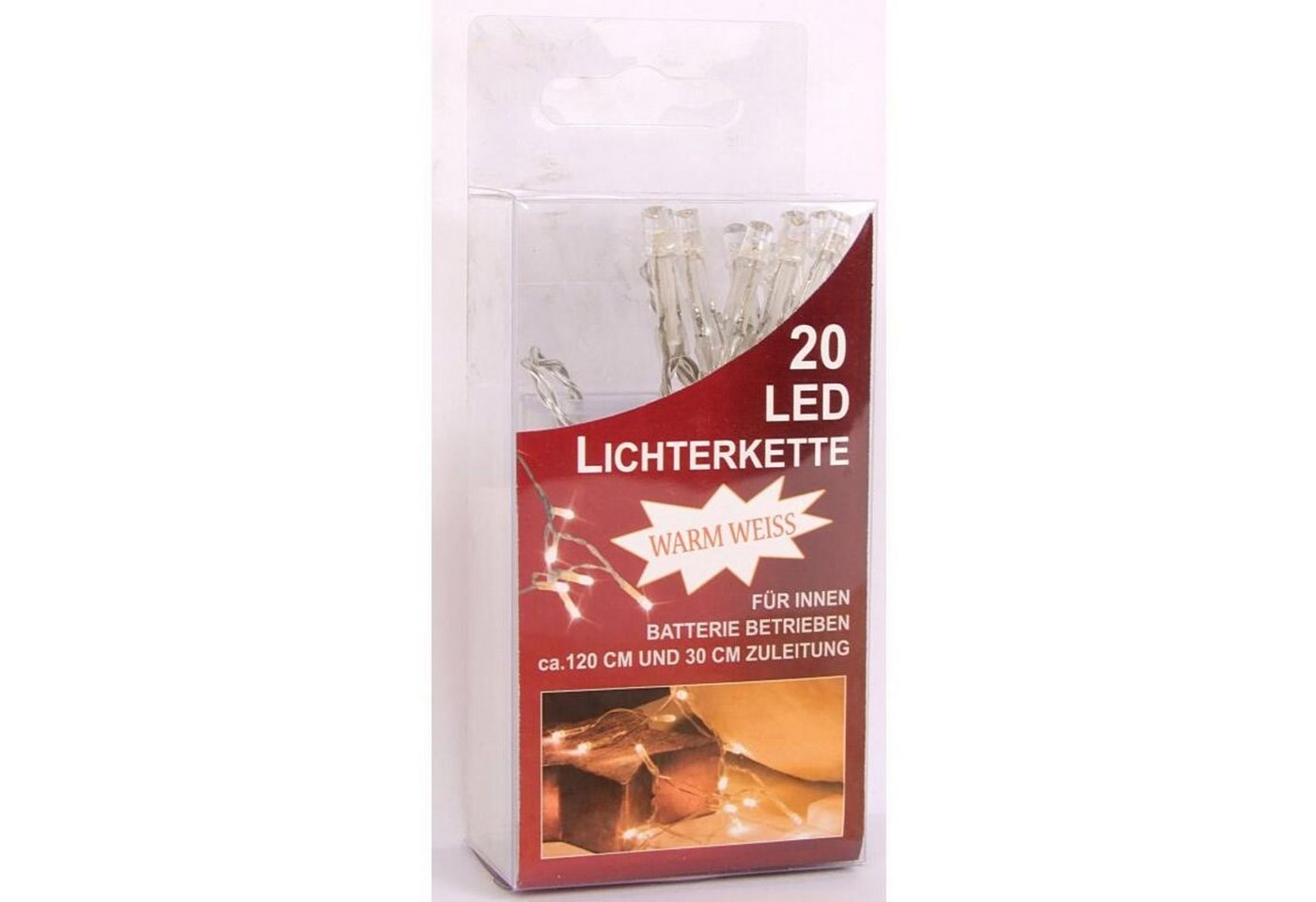 BURI Lichterkette 24x Lichterkette Micro LED Außenbeleuchtung Innenlampen Dekoration Gar von BURI