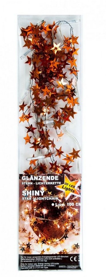 BURI Lichterkette LED Sternen Lichterkette 1m in Gold oder Kupfer BURI Lichterkette LED Sternen Lichterkette 1m in Gold oder Kupfer von BURI