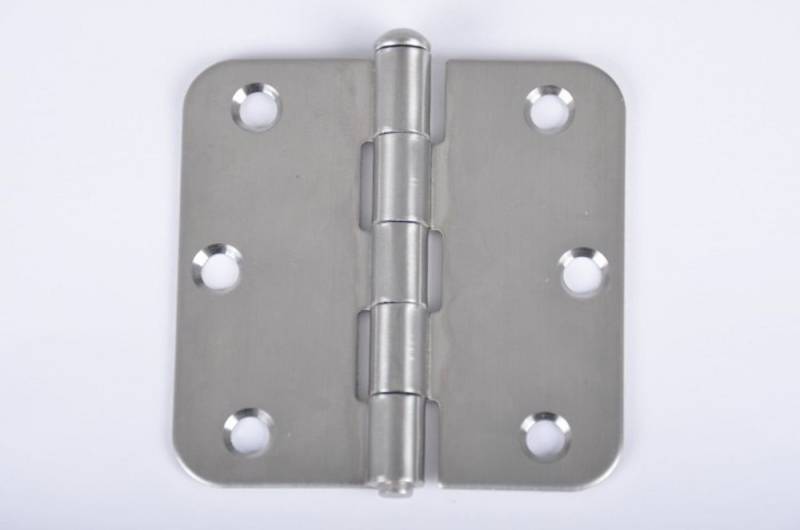BURI Möbelbeschlag 10 Stück Scharnier Edelstahl 76x76 mm Kistenbänder Torband Türband Mö (10 St) von BURI