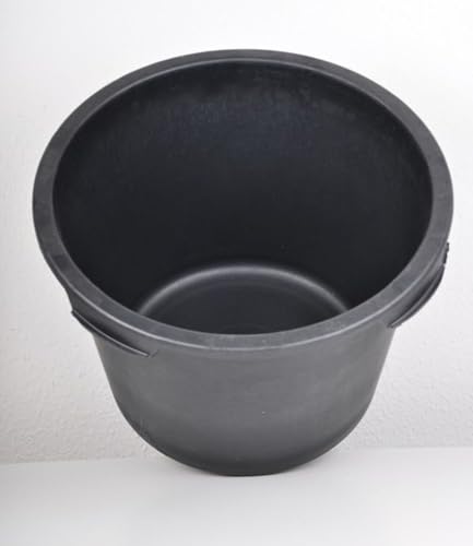 BURI Mörtelkübel Maurerkübel 90/65 / 40 Liter schwarz, Größe:40 Liter von BURI