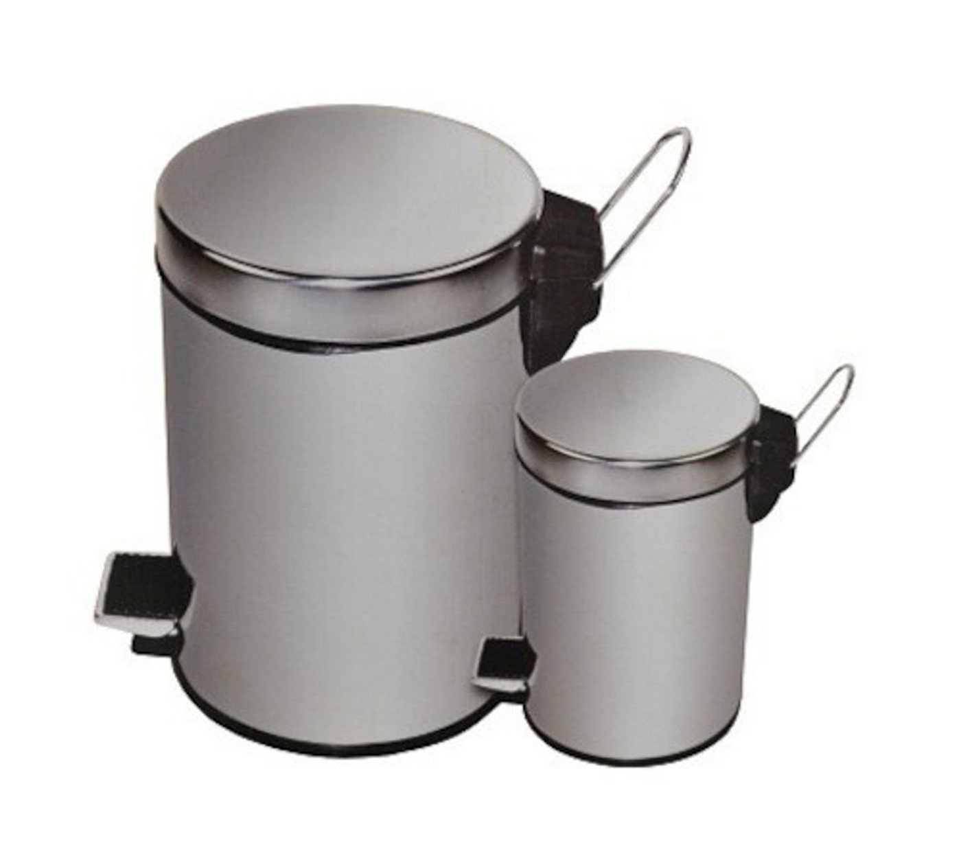 BURI Mülleimer Edelstahl Treteimer 2er Set 12 und 3 L BURI Mülleimer Edelstahl Treteimer 2er Set 12 und 3 L von BURI