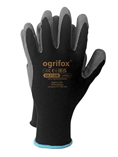BURI Ogrifox Arbeitshandschuhe Gr.9-11 Schutzhandschuhe Winter Montage Handschuhe, Größe:9, Variante:Lateks BS von BURI