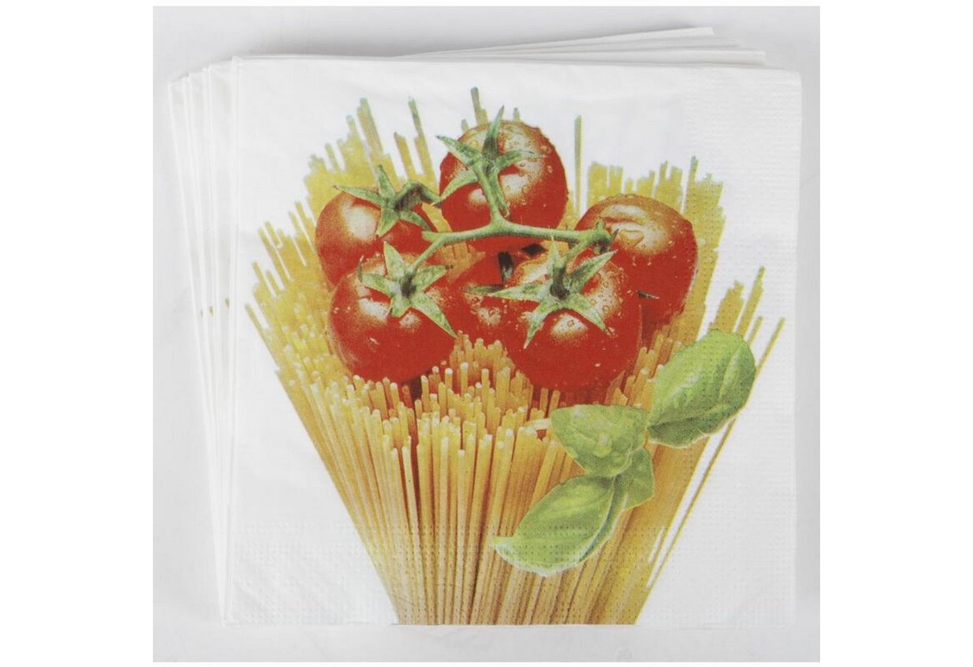 BURI Papierserviette 24x 20er Packung Servietten 33x33cm 3-lagig Papiertuch Tomate 480 Stüc von BURI