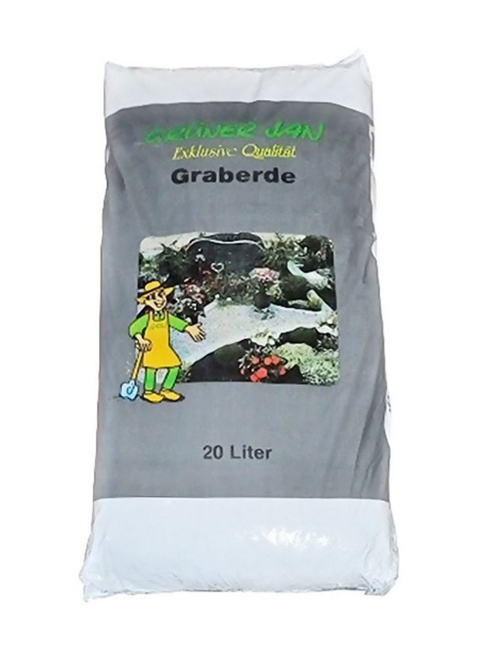 BURI Pflanzerde 2x Graberde 20L Qualitätserde Blumenerde Pflanzenerde Garten Erde Frie von BURI