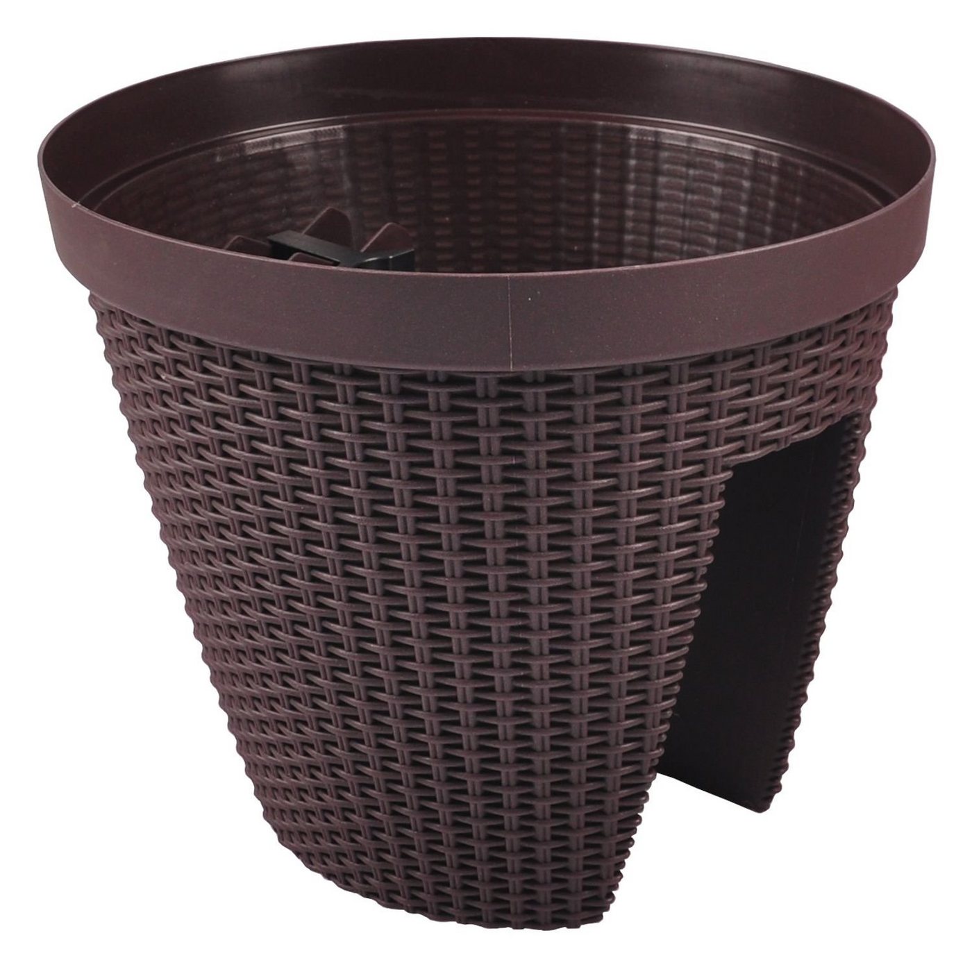 BURI Pflanzkübel Geländertopf Rattan-Optik Balkontopf Balkonkasten Hängetopf Blumentopf BURI Pflanzkübel Geländertopf Rattan-Optik Balkontopf Balkonkasten Hängetopf Blumentopf von BURI