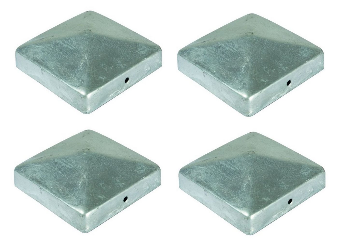 BURI Pfostenkappe 4x Pfostenkappe Pyramide 71x71 mm Zaunkappe Zierkappe Pfahl Kappe feue (4 St) von BURI