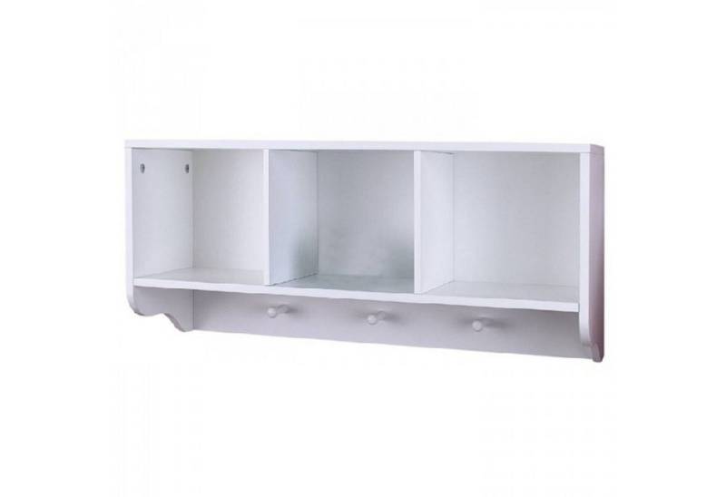 BURI Regal Badezimmer Regal weiß Holz Bad mit Handtuchhalter Außenmaße: 67 x 20 x BURI Regal Badezimmer Regal weiß Holz Bad mit Handtuchhalter Außenmaße: 67 x 20 x von BURI