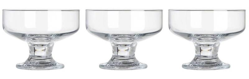 BURI Schale Eisbecher aus Glas 3er-Set transparent Eisschale Dessertschale Dessert, Glas von BURI