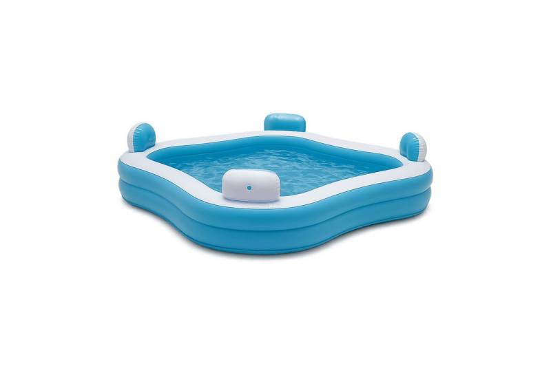BURI Schwimmbecken Family Lounge Pool mit Kopfstützen und Getränkehaltern Swimmingpool von BURI