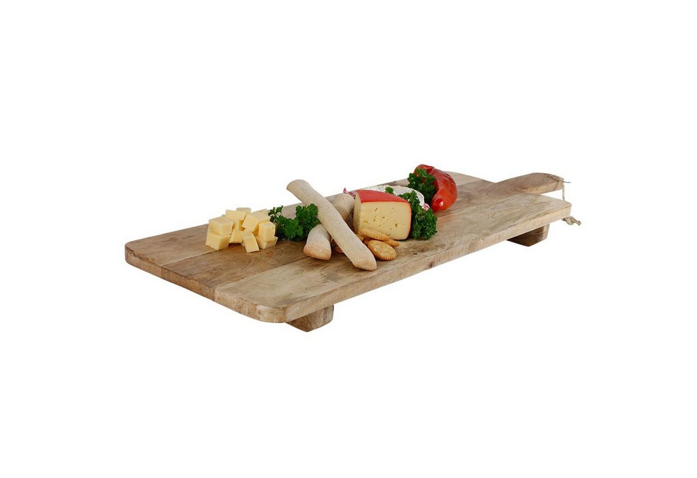 BURI Servierbrett XL Holz-Servierbrett 100x28cm Holzplatte Servierplatte Buffetbrett, Holz BURI Servierbrett XL Holz-Servierbrett 100x28cm Holzplatte Servierplatte Buffetbrett, Holz von BURI