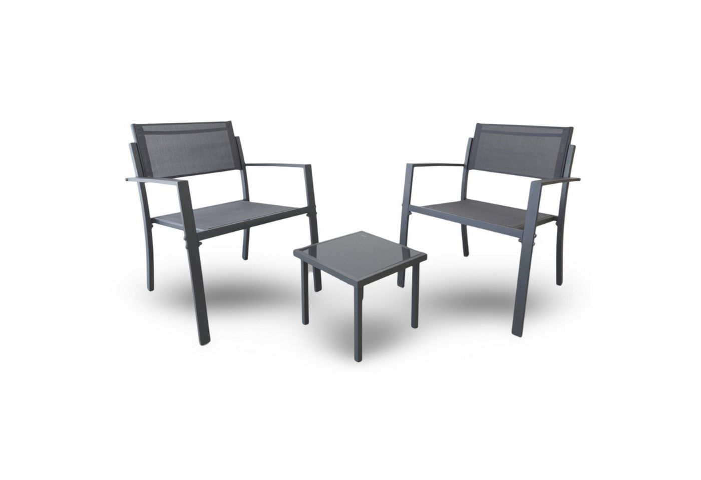 BURI Sitzgruppe Balkonset 2 Stühle und 1 kleiner Glastisch Terrasse Balkon Möbel Set BURI Sitzgruppe Balkonset 2 Stühle und 1 kleiner Glastisch Terrasse Balkon Möbel Set von BURI