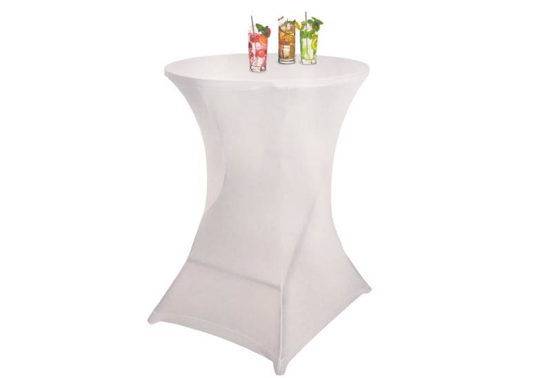 BURI Stuhlhusse Stretch Stehtischbezug 80cm Stehtischhusse Husse Stehtisch Bezug bunt von BURI