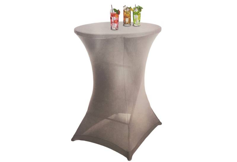 BURI Stuhlhusse Stretch Stehtischbezug 80cm Stehtischhusse Husse Stehtisch Bezug bunt von BURI