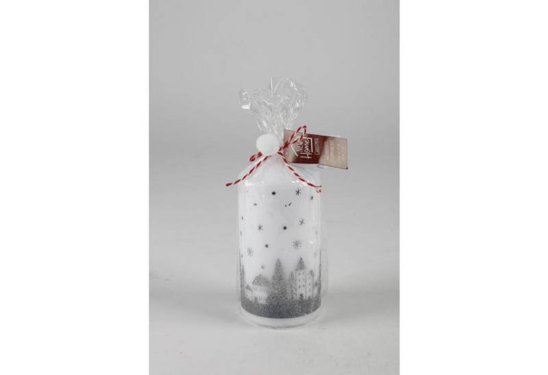 BURI Stumpenkerze 12 Stück weihnachtliche Stumpenkerzen Wintermotiv 7x14cm Dekoration BURI Stumpenkerze 12 Stück weihnachtliche Stumpenkerzen Wintermotiv 7x14cm Dekoration von BURI