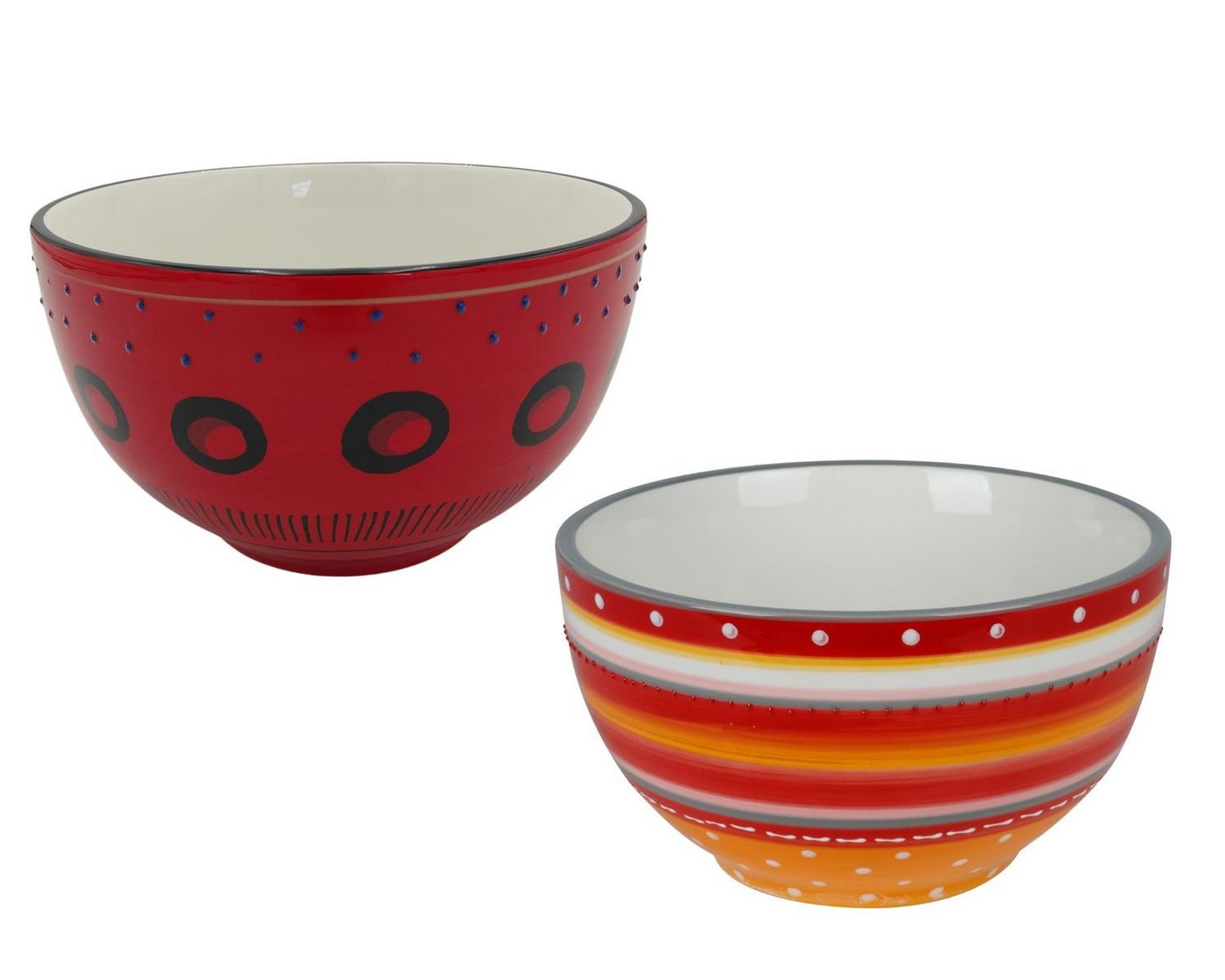 BURI Schüssel Keramik-Schüssel 20,5cm Servierschüssel Salatschüssel Suppenschüssel S, Keramik von BURI
