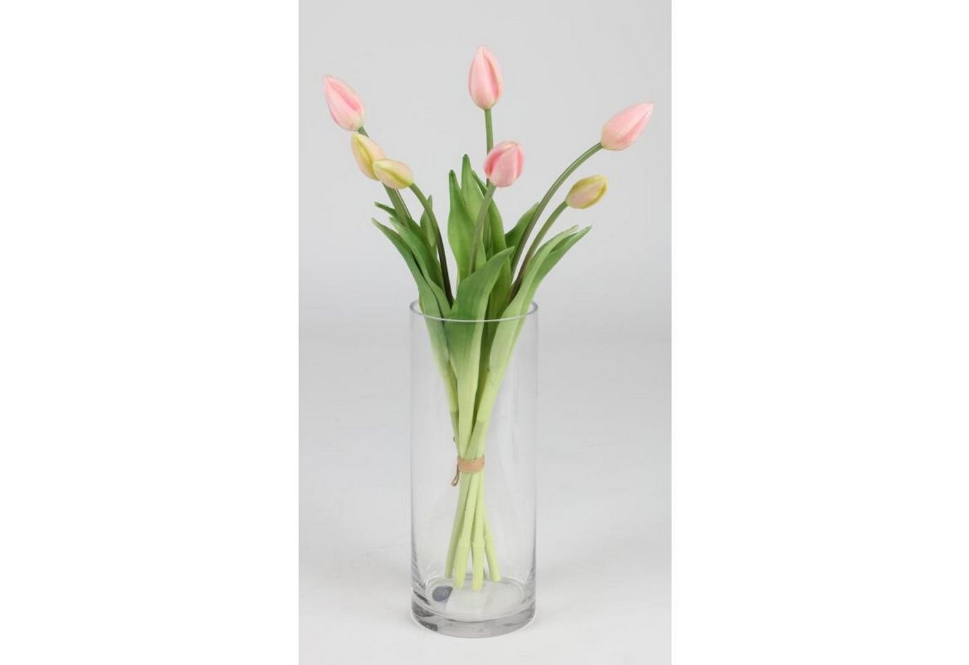 BURI Tischvase 4x Glasvase Zylinderform H:25cm Vase Blumenvase Dekoration wohnen Haus von BURI