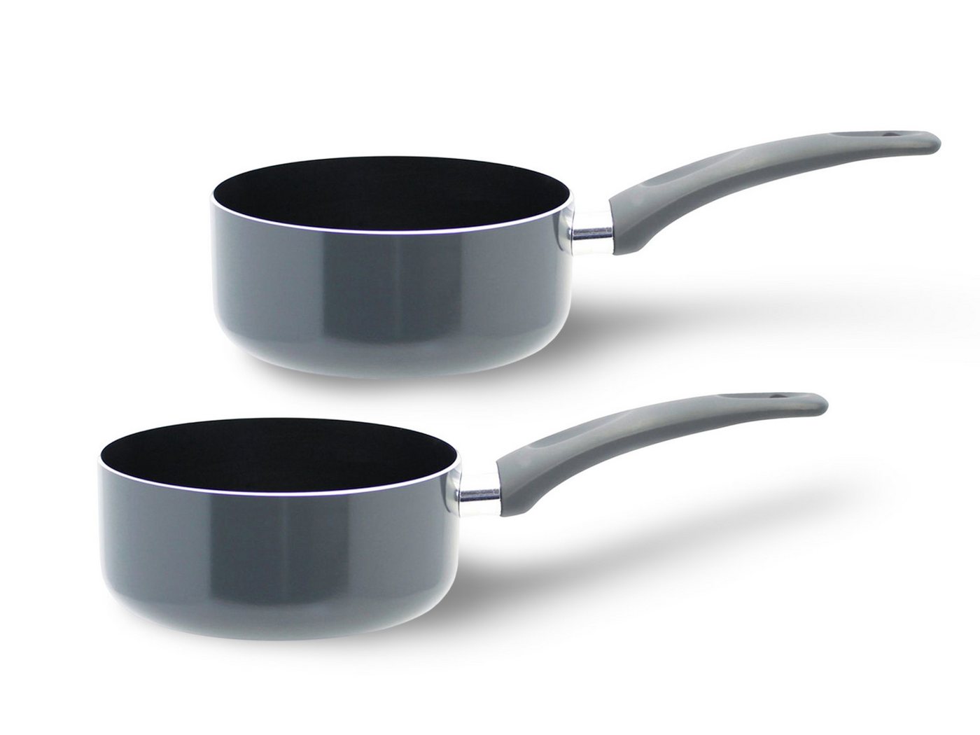 BURI Topf-Set 2er Set Kasserolle PFAS-frei 16cm Alu Kochtöpfe Töpfe Topf Topfset 2x, Aluminium BURI Topf-Set 2er Set Kasserolle PFAS-frei 16cm Alu Kochtöpfe Töpfe Topf Topfset 2x, Aluminium von BURI