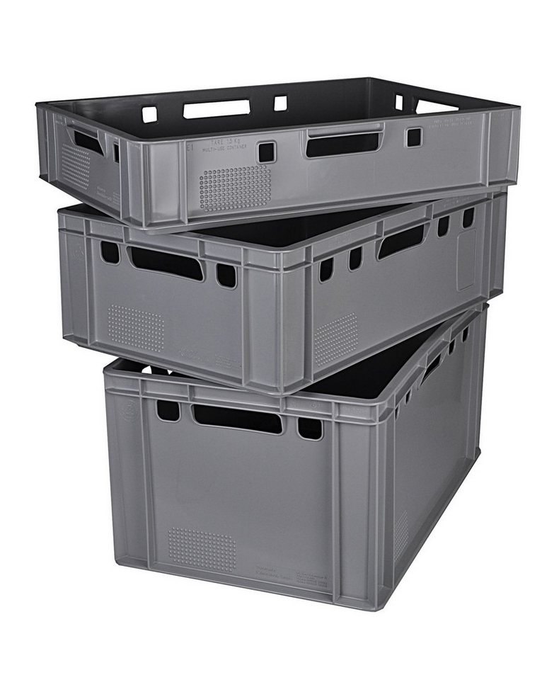 BURI Transportbehälter BURI Fleischkisten Kisten Eurobox lebensmittelecht - HDPE Metzgerkiste, (1-St) von BURI