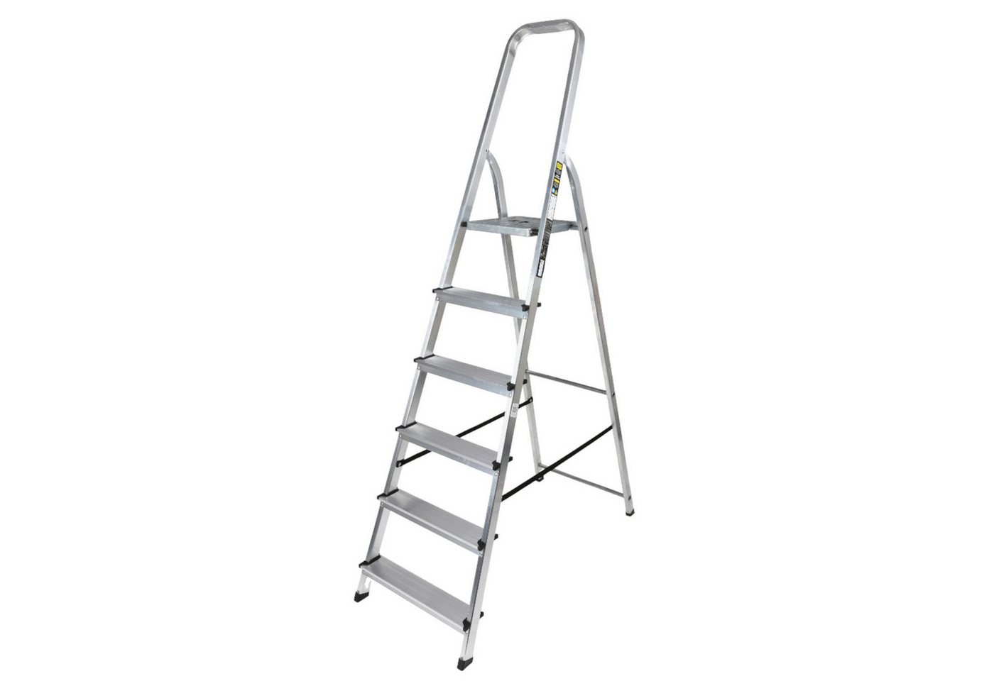 BURI Trittleiter Alu-Klapptrittleiter 6stufig Trittleiter mit Plattform Stehleiter BURI Trittleiter Alu-Klapptrittleiter 6stufig Trittleiter mit Plattform Stehleiter von BURI