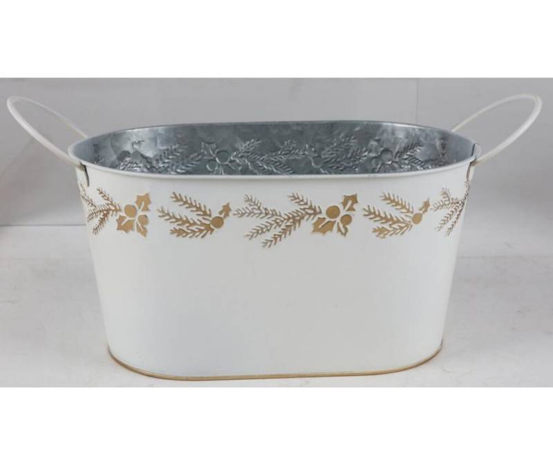 BURI Übertopf 8x BURI Übertopf Metall Blumenkübel Pflanzen Kräutergefäß Garten Deko von BURI