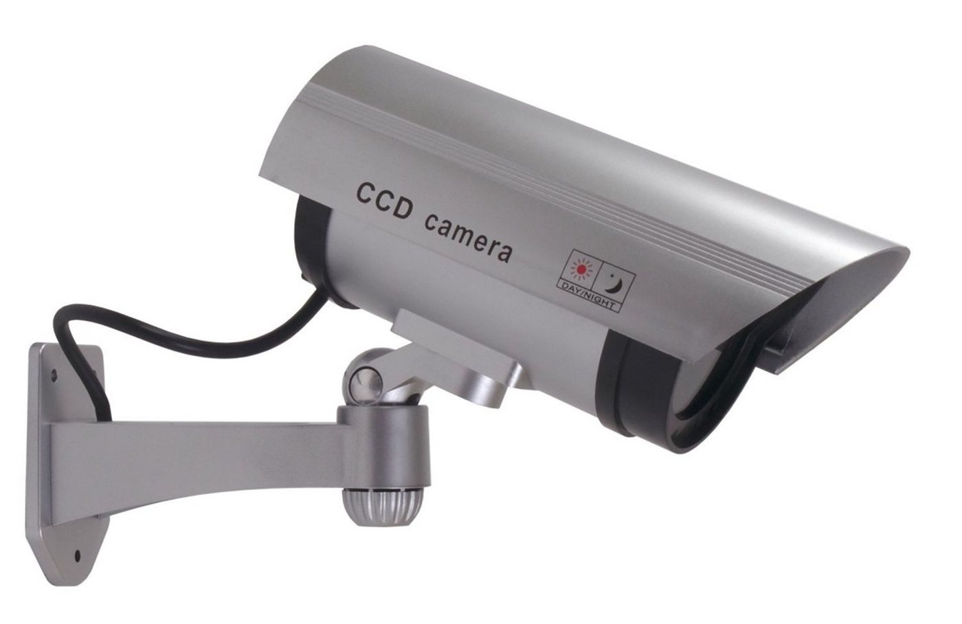 BURI Überwachungskamera Attrappe Überwachungskamera-Attrappe LED Dummy Fake Kamera Camera CCD von BURI