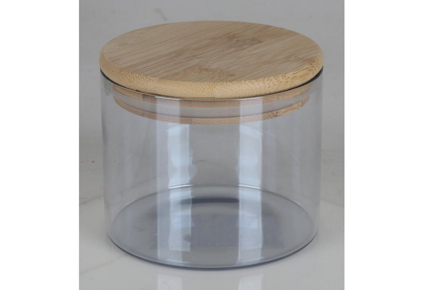 BURI Vorratsdose 12x Vorratsglas Bambusdeckel Gefäß Box Behälter Aufbewahrung Müsli Nud, Glas von BURI