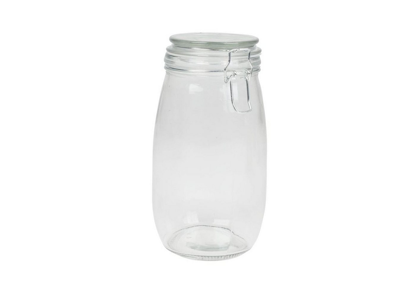 BURI Vorratsdose Drahtbügelglas 1,4 Liter Einmachglas Einweckglas Vorratsglas Sturzglas, Glas von BURI
