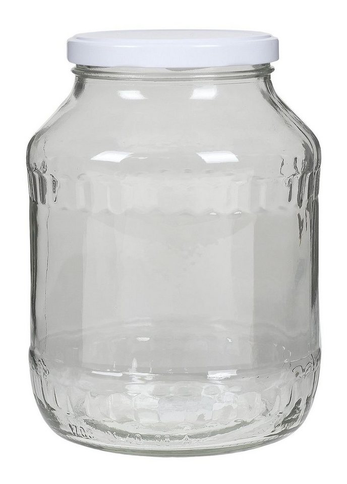 BURI Vorratsdose Einmachglas 1,7 L Vorratsglas Einweckglas Konservenglas Gurkenglas Sch, Glas von BURI