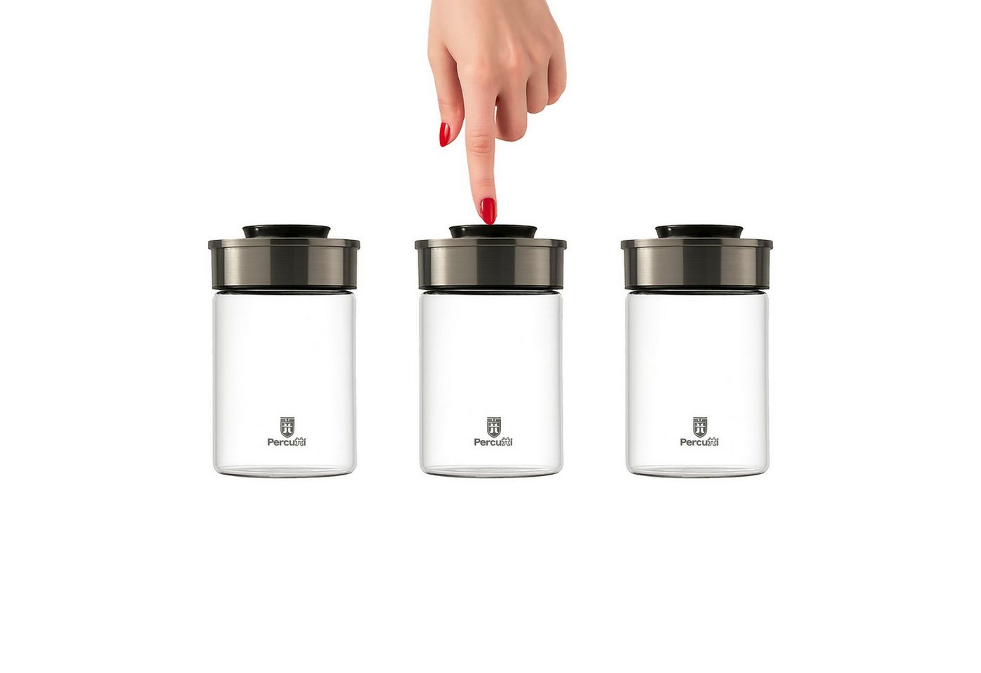 BURI Vorratsglas Vakuum Vorratsdosen 3er Set 1000ml Einmachgläser Vorratsgläser, Glas BURI Vorratsglas Vakuum Vorratsdosen 3er Set 1000ml Einmachgläser Vorratsgläser, Glas von BURI
