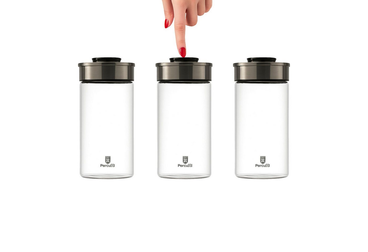 BURI Vorratsglas Vakuum Vorratsdosen 3er Set 1950ml Einmachgläser Vorratsgläser, Glas BURI Vorratsglas Vakuum Vorratsdosen 3er Set 1950ml Einmachgläser Vorratsgläser, Glas von BURI