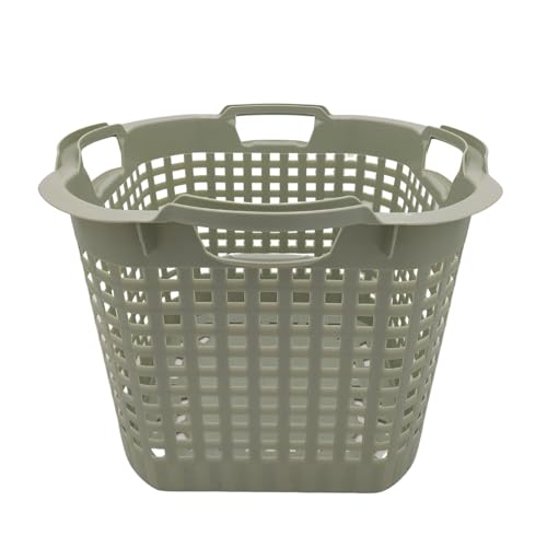 Wäschekorb Set Universalkorb vers Farben Stapelkörbe Gartenkörbe Korb robust, Farbe:hellgrün, Menge:1 Stück von BURI