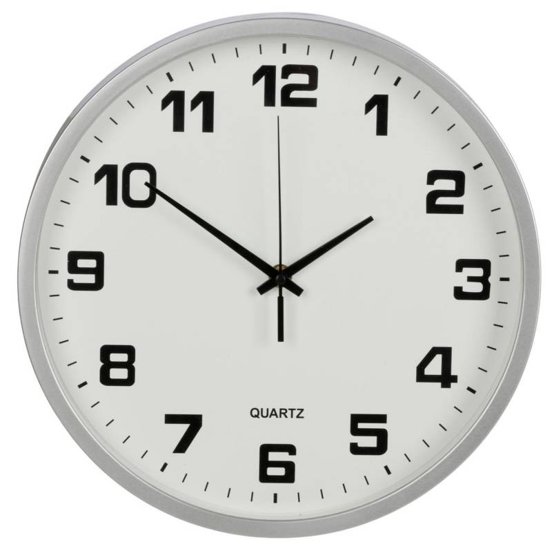 BURI Wanduhr Wanduhr 30cm Küchenuhr Wohnzimmeruhr Baduhr Uhr Quarz Quartz Uhrwerk von BURI
