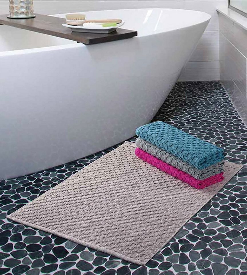 BURI Badematte Frottee-Badematten 2er-Set 70x50cm Duschvorleger Badvorleger Badteppic BURI Badematte Frottee-Badematten 2er-Set 70x50cm Duschvorleger Badvorleger Badteppic von BURI