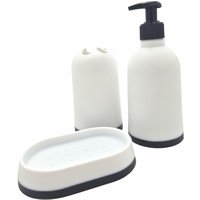 Badezimmer-Set Seifenspender Seifenschale Zahnputzbecher Badaccessoires Badset von BURI