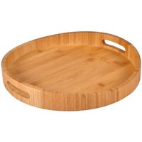 Bambustablett 35cm Serviertablett Frühstückstablett Betttablett Holz Tablett von BURI