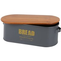 Brotkasten Bread Brotkorb Brotbehälter Brotkiste Aufbewahrungsbox 46x16x18cm von BURI