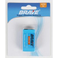 12 Stück Brave Super Alkaline-Batterien Block 6LF22 9V 550mAh Großpackung von BURI