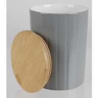 12 Stück Keramik-Vorratsdosen mit Holzdeckel 11x14cm Box Gefäß von BURI