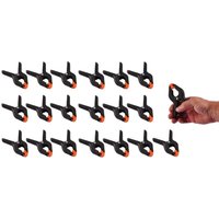 Buri - 20er-Set Federzwingen Leimzwinge Klemmzwinge Schraubzwinge Kantenzwinge 115mm von BURI