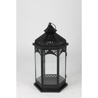 Buri - 4x Laterne Metall Farben Außendekoration Innen Lampe Windlicht Beleuchtung Glas von BURI