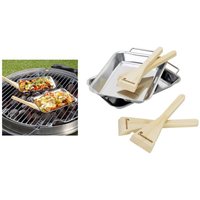 Buri - 6x landmann Grillpfännchen 2er-Set Servierpfännchen Grillschale Grillpfanne Raclette Mini-Pfanne bbq Bambusschaber Buri - 6x landmann Grillpfännchen 2er-Set Servierpfännchen Grillschale Grillpfanne Raclette Mini-Pfanne bbq Bambusschaber von BURI